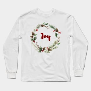 Joy Wreath Long Sleeve T-Shirt